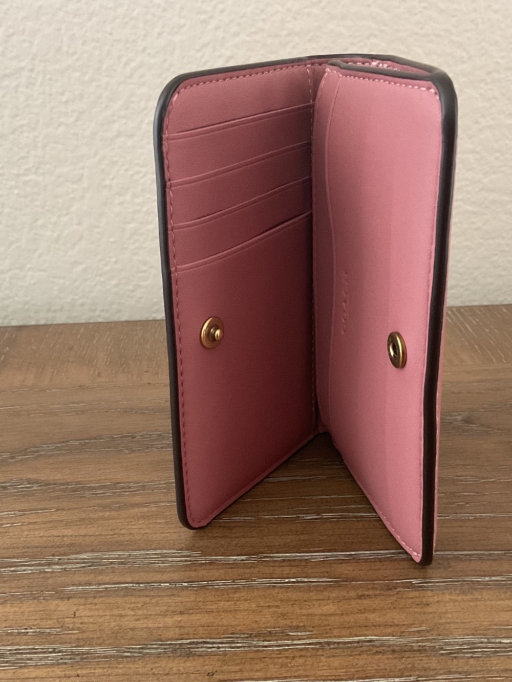 Essential Slim Card Case - Brass/Peony - Picture 7 of 10